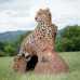 Wildcrete Leopard on Log